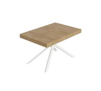 Itamoby Mesa extensible 130/390 x 90 cm Niket roble naturaleza patas blancas