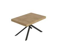 Itamoby Mesa extensible 140/224 x 80 cm Niket roble naturaleza patas antracita