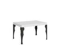 Itamoby Mesa extensible 140/400 x 90 cm Paxon blanco fresno patas antracita