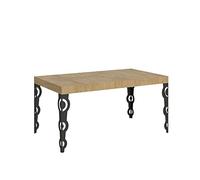 Itamoby Mesa extensible 160/244 x 80 cm Karamay roble naturaleza patas antracita