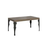 Itamoby Mesa extensible 160/264 x 90 cm Paxon Premium gris con patas antracita