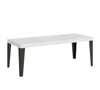 Itamoby Mesa extensible 160/420 x 90 cm Flame Premium blanco fresno patas antracita
