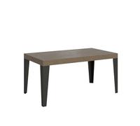 Itamoby Mesa extensible 160/420 x 90 cm Flame Premium gris con patas antracita
