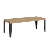 Itamoby Mesa extensible 160/420 x 90 cm Flame Premium roble naturaleza patas antracita