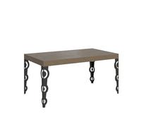 Itamoby Mesa extensible 160/420 x 90 cm Karamay gris con patas antracita
