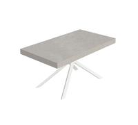 Itamoby Mesa extensible 160/420 x 90 cm Niket cachemira patas blancas