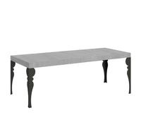 Itamoby Mesa extensible 180/440 x 90 cm Paxon Premium hormigón patas antracita