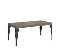 Itamoby Mesa extensible 200/304 x 90 cm Paxon Premium gris con patas antracita