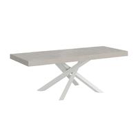 Itamoby Mesa extensible 200/304 x 90 cm Volantis Premium cachemira patas blancas