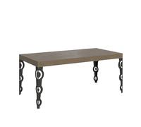 Itamoby Mesa extensible 200/460 x 90 cm Karamay Premium gris con patas antracita