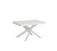 Mesa extensible 90x120/380 cm Volantis blanco fresno estructura blanca - Itamoby