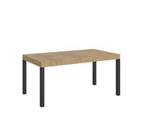 Mesa extensible 90X140/244 cm Everyday Premium Roble Nature Estructura Antracita - Itamoby