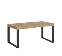 Mesa extensible 90x90/246 cm Tecno Premium Roble Nature - Itamoby