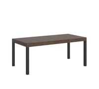 Mesa extensible 90x90/246 cm Everyday Premium Estructura Nogal Antracita - Itamoby