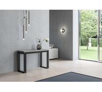 ITAMOBY - Mesa plegable de 120x45/90 cm, estructura Tecno Double en cemento gris antracita