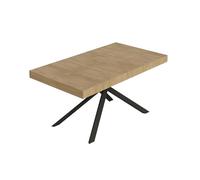 Itamoby Niket - Mesa extensible (160/264 x 90 cm, roble natural, con patas antracita)