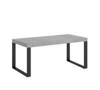 Mesa extensible 90x90/246 cm Tecno Premium Cemento - Itamoby