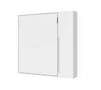 Cama abatible francesa vertical Versia Sofà 140 con armario de 1 puerta derecha Blanco - Itamoby