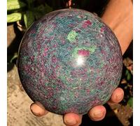 ITCLEYMDZV Red Blue Green Crystal Ball with Stand Decorative Crystal Sphere Polished Quartz Sphere for Magical Shots Divination Decor,6.5~7cm