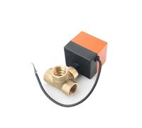ITFOWIYD 1/2“ 3/4” 1“ 3 Way Motorized Ball Valve T Type Electric Ball Valve Brass Ball Valve Three Line Two Way Control(220VAC,0.75 Inch)