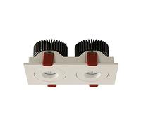 ITOSUI Foco LED empotrable para Techo, lámpara de Acento, Downlight de Techo Interior Ajustable de 2 Luces, focos de Techo Modernos para Sala de Estar, Pasillo y Dormitorio (Color: Blanco-3000K)