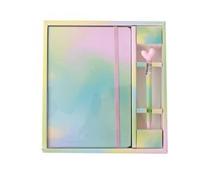 ITOTAL Cuaderno A5 + juego de bolígrafos RAINBOW DREAM