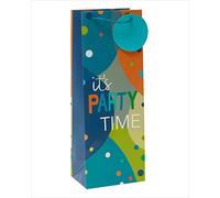 It's Party Time 689088 - Bolsa de regalo con etiqueta para envolver regalos