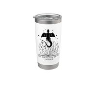 It's Too Nonfiction Outside Dragon Book Lover Books Dragons Vaso térmico de acero inoxidable de doble pared