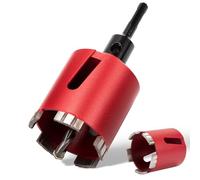 ITSOGOO 68 mm Corona Diamante Perforador Adaptador M16 SDS-Plus+Broca de Centrado+Cuña de Extracción,Broca de Sierra de Agujero,Diamond Core Drill para Hormigón,Cemento,Ladrillo,Piedra,Pared