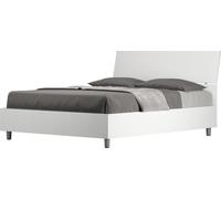 ITYHOME - Cama sin somier, tamaño 140x190, con cabecero inclinado, color fresno blanco, marca Demas