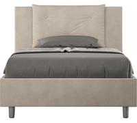 ITYHOME - Cama tapizada sin somier, tamaño 120x200, con funda de microfibra en color arena, modelo Appia
