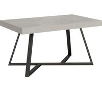 ITYHOME - Mesa auxiliar extensible, 140/400 x 90 cm, modelo Booster, patas de mesa color cachemira, estructura color antracita