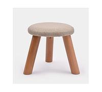 IUBGFTO Taburete otomano Taburete de Madera Maciza para sofá, reposapiés, Taburete otomano, Requiere Montaje de Banco, Silla pequeña para Sala de Estar, Taburete para Zapatos (Natural Grande)