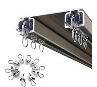 ium - Ventilador deslizante de aluminio de 340 cm para sala de estar y dormitorio, ajustable, 50600 cm de altura, elegante acabado champán