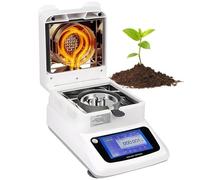 IUokLU Analizador de humedad, precisión del 0,001%, capacidad de 120 g, pantalla táctil LCD de 5 pulgadas, para materiales de construcción y procesamiento de madera (0,001 g)