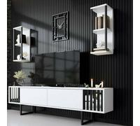 Iva - Pared Modular, Blanco, Ajustable