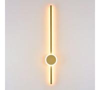 IvyLoutish Aplique de Pared Moderno, lámpara de Pared Lineal LED Regulable con Mando a Distancia, luminaria Decorativa para Sala de Estar, Dormitorio y mesita de Noche.