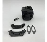 IWBR Silenciador de escape apto for Husqvarna 385 385XP 390 390XP 372XP 372 371 365 365XP 362, piezas de motosierra de Gas con pantalla de parachispas
