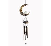 IWENZHKPA Carillón Viento Moon Crackle Glass Solar Ball Wind Chimes Simpatía Regalos Al Aire Libre para Mamá Decoración De Jardín Decorativo