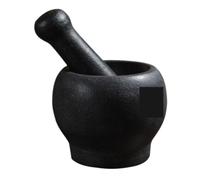 IWENZHKPA Juegos Mortero Mano Mortero De Piedra, Machacador Ajo, Molinillo Manual, Triturador Doméstico, Juego Tritar Especias(16x13.2cm)