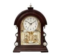 IWENZHKPA Reloj De Mesa Reloj De Mesa De Madera con Péndulo Giratorio, Reloj De Repisa, Reloj De Escritorio For Sala De Estar, Decoración del Hogar Reloj Sobremesa