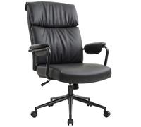 IWMH Silla de Oficina Ergonómica y Moderna, Silla Escritorio Reclinable | Soporte Lumbar, Respaldo Alto, Altura Regulable Silla de Ordenador para Estudio, Silla de Juego con Reposabrazos (Negro)