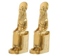 IWOWHERO 2 Estatuas De La Esfinge Egipcia Antigua Figura Decorativa De Egipto Estatuilla De Decoración del Hogar Y Oficina Miniaturas De Esfinge para Escritorio 3.93X1.49X0.86In