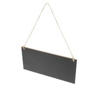 IWOWHERO 2 Piezas Pizarra para Colgar Puerta, Tablero de Mensajes Borrable de Madera Mdf Negro, Decorativo Olor, para Hogar y Oficina, Letrero Colgante para Escribir Diy, 1