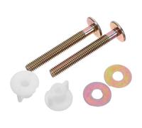 IWOWHERO 2 Piezas Reemplazo de Pernos del Asiento del Inodoro Perno del Tanque Taza Hierro Galvanizado Dorado para Asiento de Inodoro Fijación Robusta y Soporte Estable