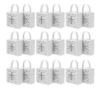 IWOWHERO 25 Piezas Cajas de Regalo Religiosas con Cruz Hueca Unidades Bolsas para Dulces y Detalles de Comunión Resistentes y Versátiles para Fiestas y Eventos Cristianos