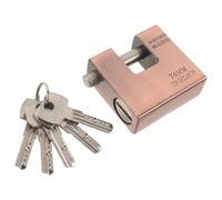 IWOWHERO Cerradura con Apertura Lateral Conveniente de Alta Seguridad Vintage de Hierro Marrón y Protección Antirrobo Fuerte para Puertas y Almacenes