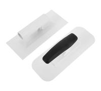 IWOWHERO Juego de 2 Llanas de Plástico para Estuco Diseño Ergonómico y Bordes Redondeados y Rectos, Adecuado para Renovación y Acabado Uniforme en Bricolaje