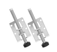 IWOWHERO Niveladores Metálicos para Patas de Muebles 2 Piezas Almohadillas Antideslizantes, Altura Regulable para Mesas y Armarios, Montaje Lateral para Suelos Irregulares y Prevención de