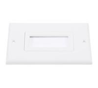 IWOWHERO Placa de Cepillo para Pared de Abs para Ocultar Cables Coaxiales y Tv, Función Antienredos y Organización en Instalaciones de Pared